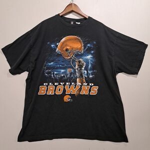 Vintage NFL Clevland Browns 3XLT  XXXL Tall Short Sleeve T Shirt Big Graphic Y2K